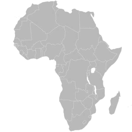 Map of Africa illustrating AER's continental research network